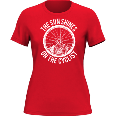 The Sun Shine On The Cyclist T-Shirt for Women